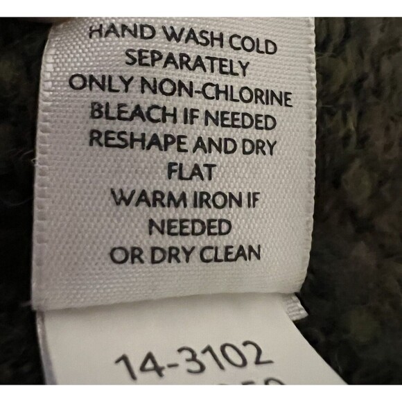 J Jill Open Cardigan Sz M Green One Button Knit Wool Alpaca Blend Grannycore - Picture 7 of 9